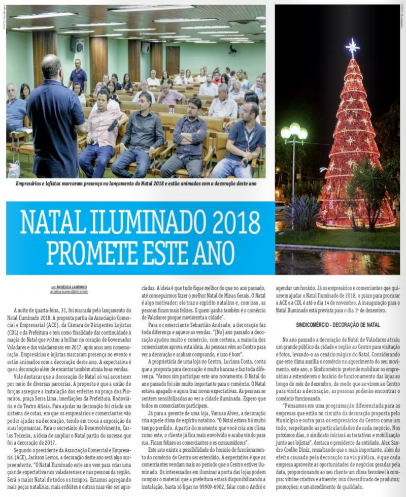Natal iluminado 2018 promete este ano